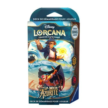 Disney Lorcana Mer Azurite Deck de Démarrage Ambre & Rubis (FR)