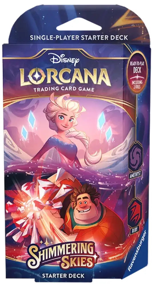 Lorcana Shimmering Skies Starter Deck Amethyst & Ruby - Disney Lorcana Sealed