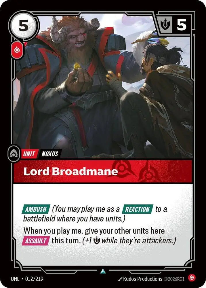 Lord Broadmane (012/219) [Unleashed]