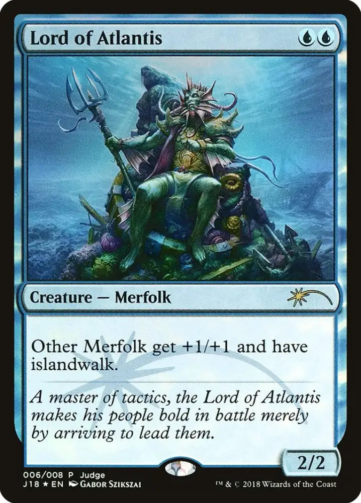 Lord of Atlantis [Judge Gift Cards 2018] - MTG Single