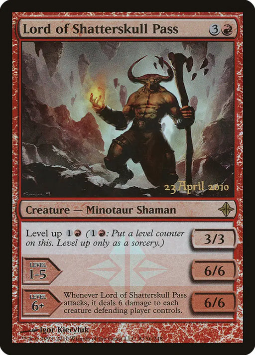 Lord of Shatterskull Pass [Rise of the Eldrazi Prerelease Promos] - MTG Single