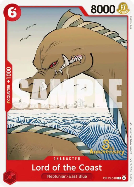 Lord of the Coast (OP13-010) [Carrying On His Will: 3rd Anniversary Tournament Cards]