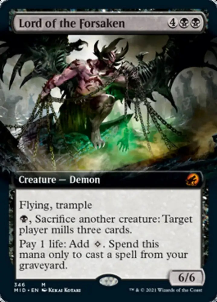 Lord of the Forsaken (Extended Art) [Innistrad: Midnight Hunt] - MTG Single