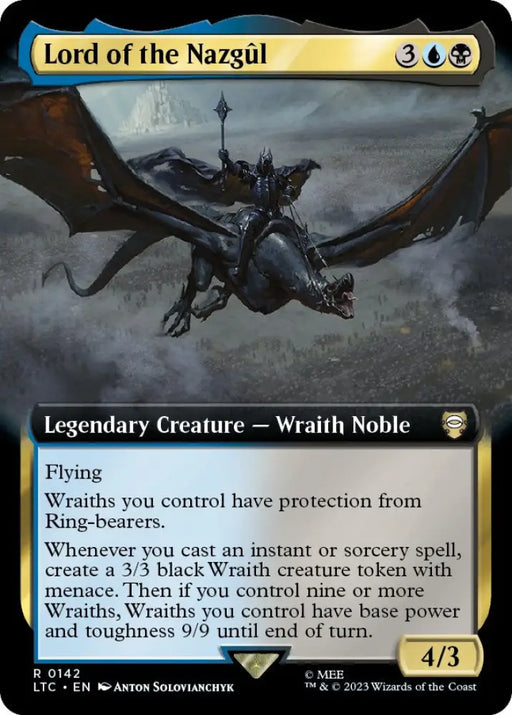 Lord of the Nazgul (Extended Art) [The Lord of the Rings: Tales of Middle-Earth Commander] - MTG Single