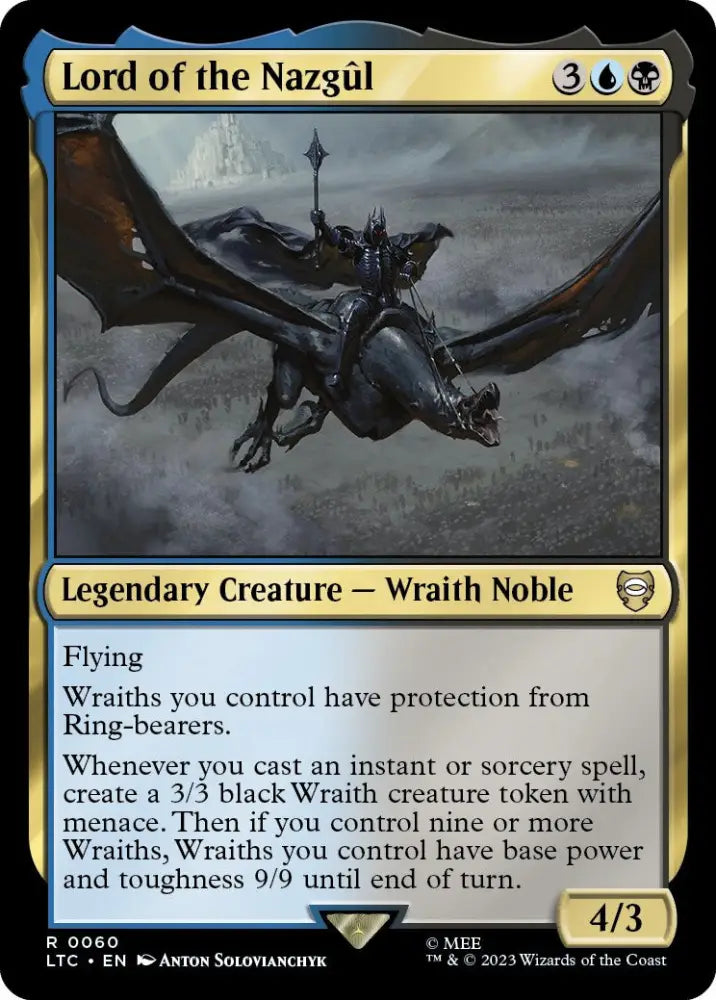 Lord of the Nazgul [The Lord of the Rings: Tales of Middle-Earth Commander] - MTG Single