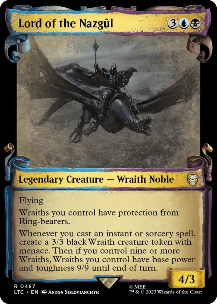 Lord of the Nazgul [The Lord of the Rings: Tales of Middle-Earth Commander Showcase Scrolls] - MTG Single