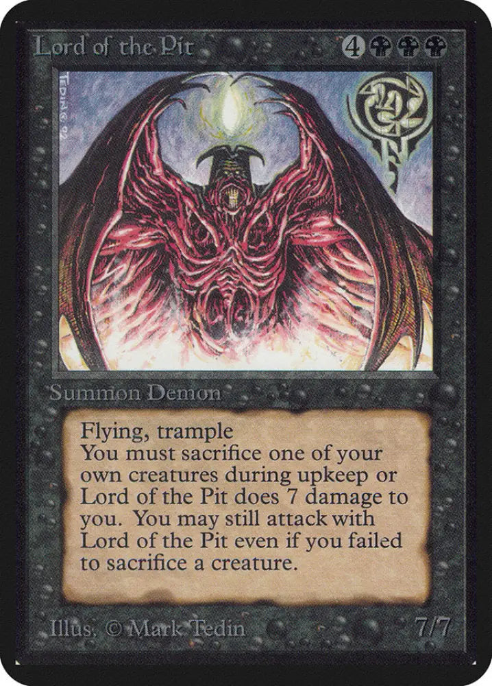 Lord of the Pit [Alpha Edition] - MTG Single
