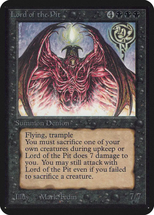 Lord of the Pit [Alpha Edition] - MTG Single