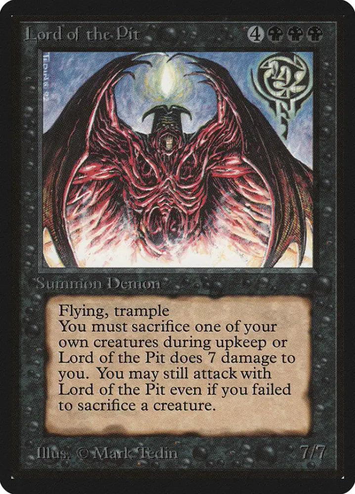 Lord of the Pit [Beta Edition] - MTG Single
