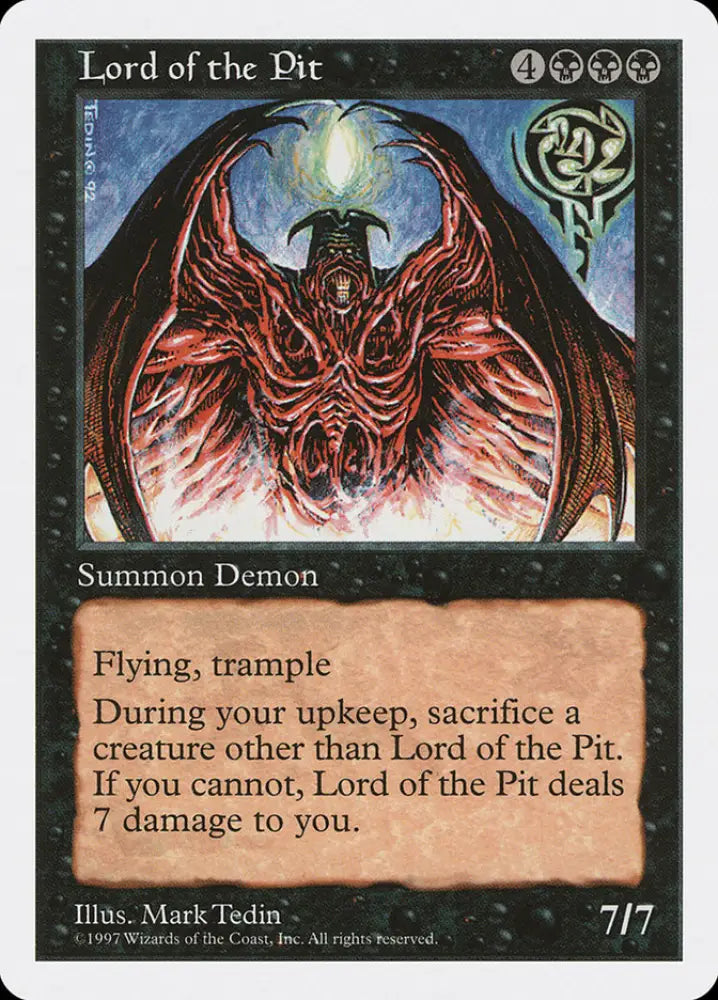 Lord of the Pit [Fifth Edition] - MTG Single