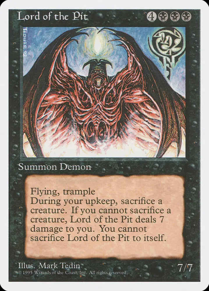 Lord of the Pit [Fourth Edition] - MTG Single