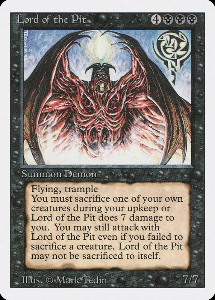 Lord of the Pit [Revised Edition] - MTG Single