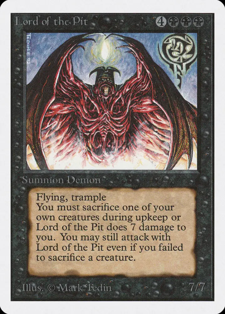 Lord of the Pit [Unlimited Edition] - MTG Single
