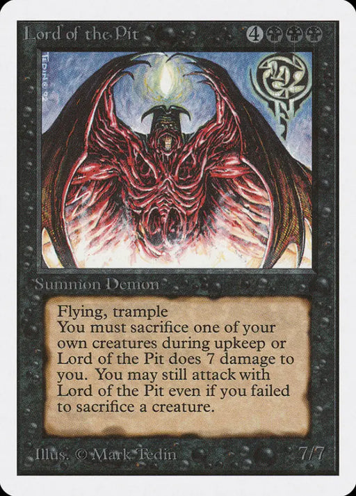 Lord of the Pit [Unlimited Edition] - MTG Single