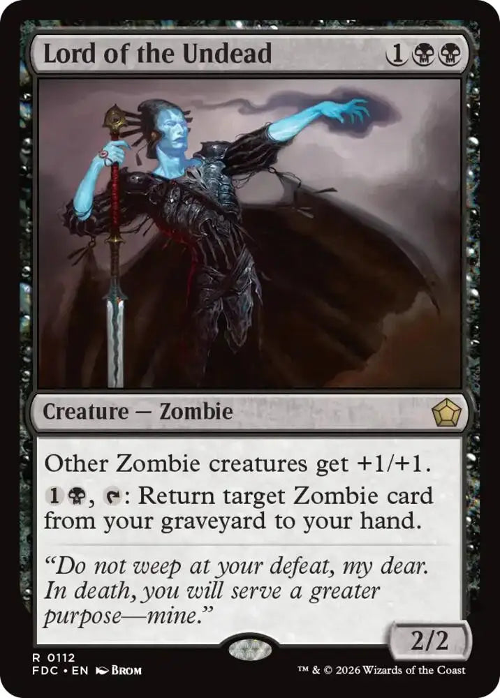 Lord of the Undead (112) [Foundations Commander]