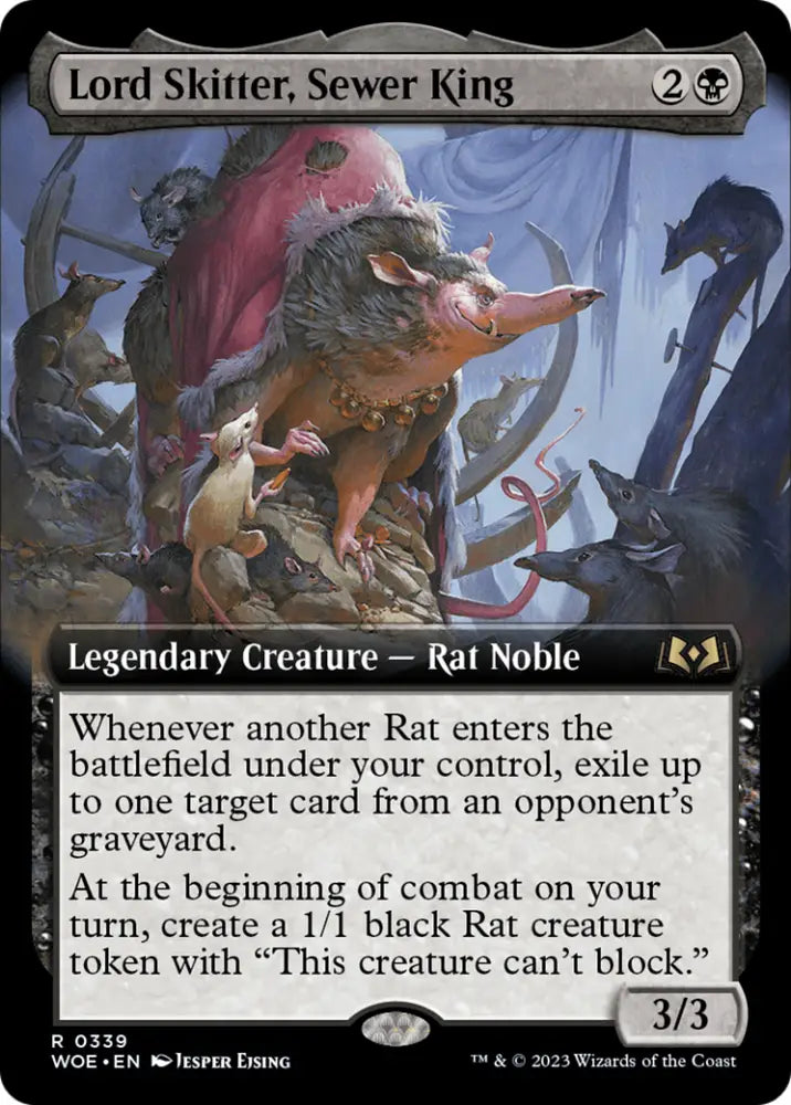 Lord Skitter Sewer King (Extended Art) [Wilds of Eldraine] - MTG Single