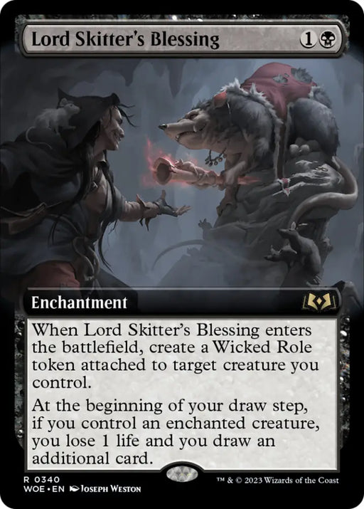 Lord Skitter’s Blessing (Extended Art) [Wilds of Eldraine] - MTG Single