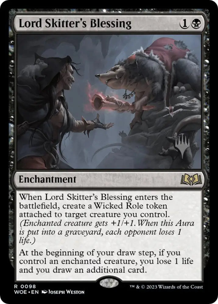Lord Skitter’s Blessing (Promo Pack) [Wilds of Eldraine Promos] - MTG Single