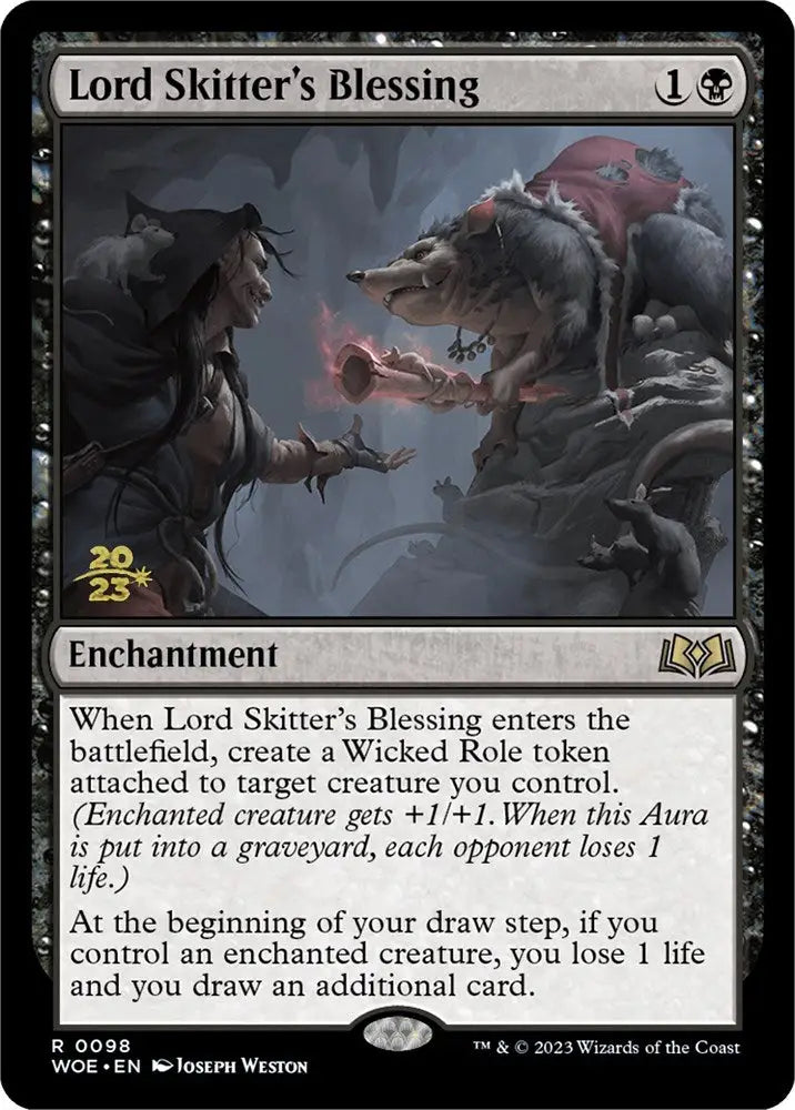 Lord Skitter’s Blessing [Wilds of Eldraine Prerelease Promos] - MTG Single