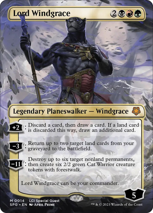 Lord Windgrace (Borderless) [The Lost Caverns of Ixalan Special Guests] - MTG Single