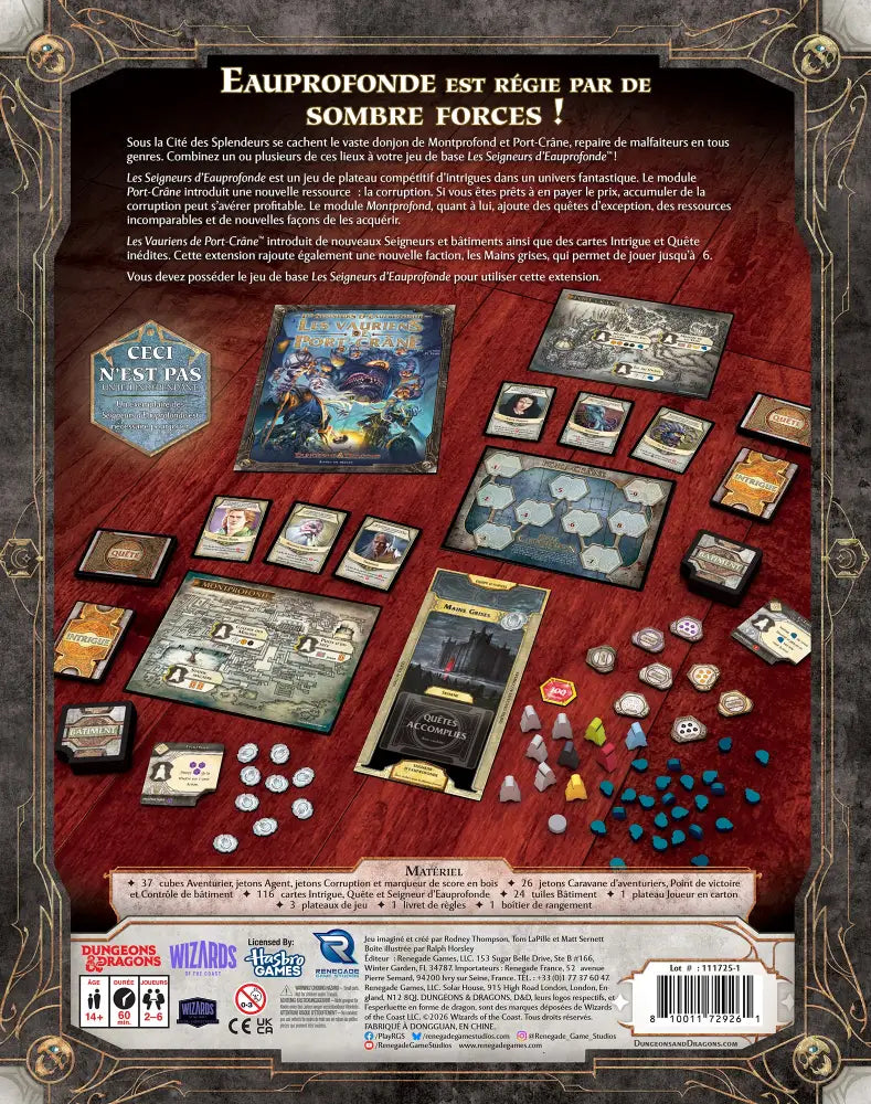 Lords of Waterdeep: Scoundrels of Skullport Expansion (EN) - Board Games