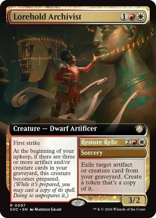 Lorehold Archivist (Extended Art) (97) [Secrets of Strixhaven Commander]