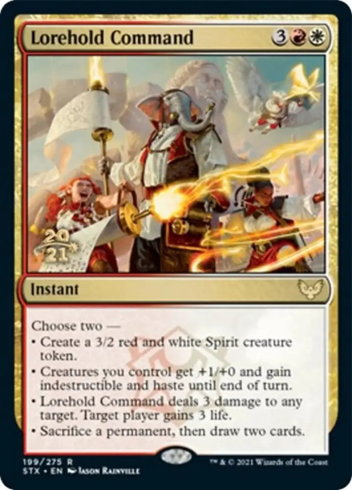 Lorehold Command [Strixhaven: School of Mages Prerelease Promos] - MTG Single
