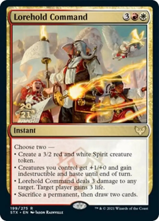Lorehold Command [Strixhaven: School of Mages Prerelease Promos] - MTG Single