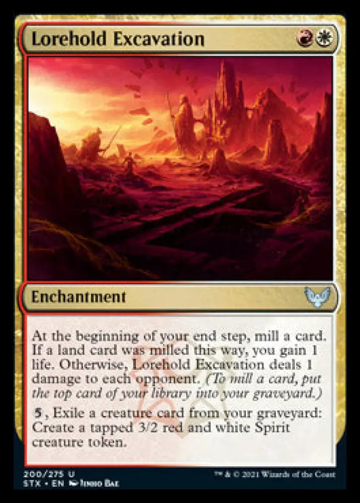 Lorehold Excavation [Strixhaven: School of Mages] - MTG Single