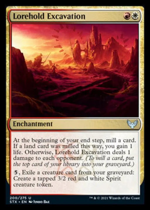 Lorehold Excavation [Strixhaven: School of Mages] - MTG Single
