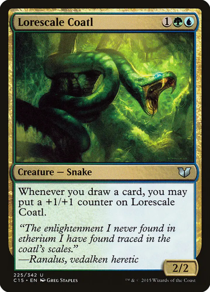 Lorescale Coatl [Commander 2015] - MTG Single