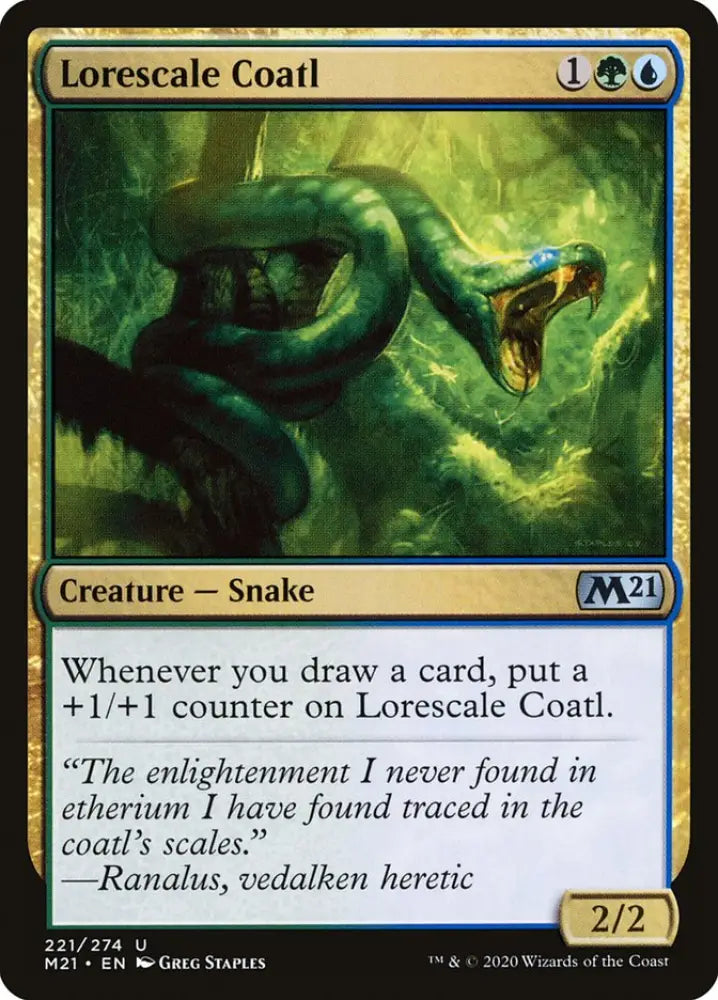 Lorescale Coatl [Core Set 2021] - MTG Single