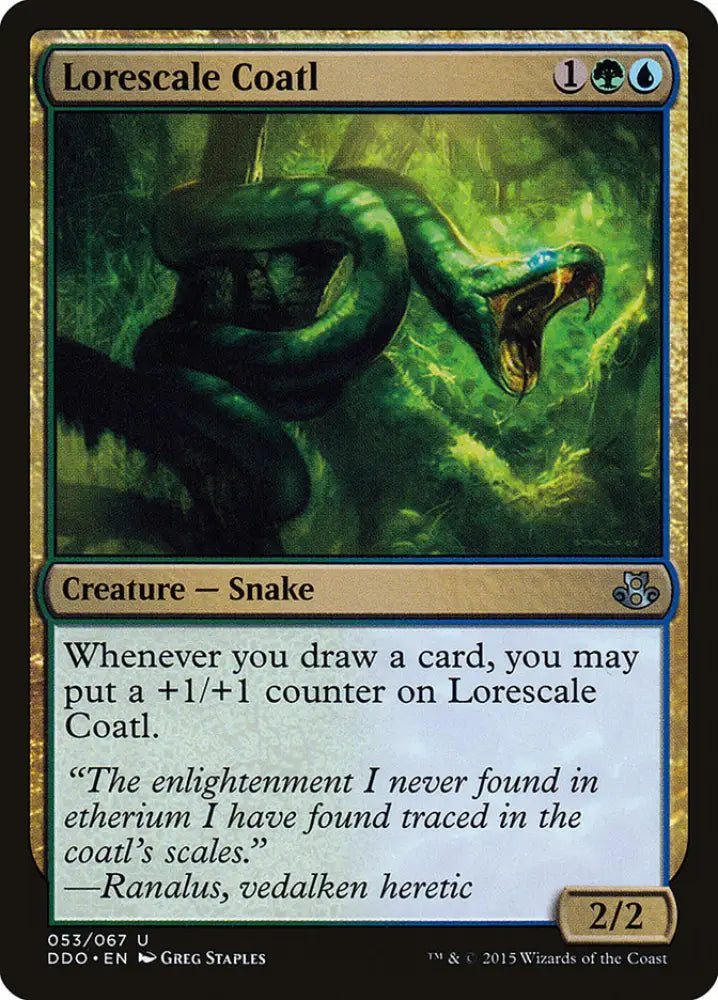 Lorescale Coatl [Duel Decks: Elspeth vs. Kiora] - MTG Single