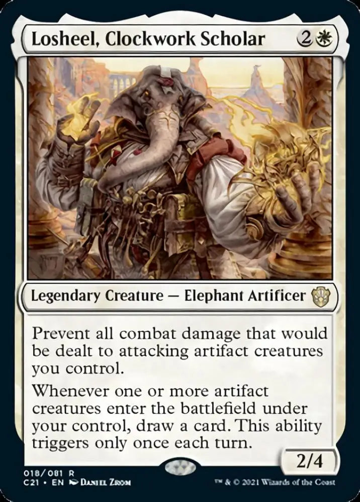 Losheel Clockwork Scholar [Commander 2021] - MTG Single
