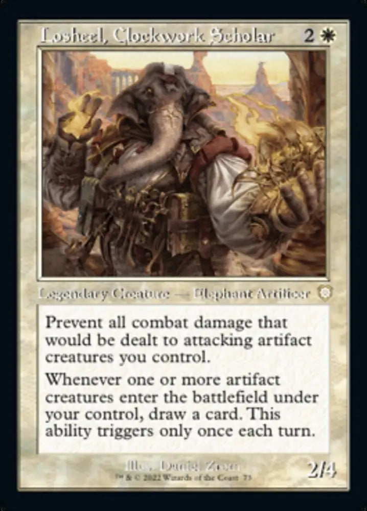 Losheel Clockwork Scholar (Retro) [The Brothers’ War Commander] - MTG Single