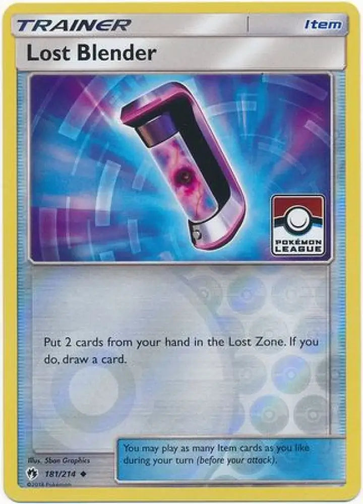 Lost Blender (181/214) (League Promo) [Sun & Moon: Lost Thunder] - Pokemon Single