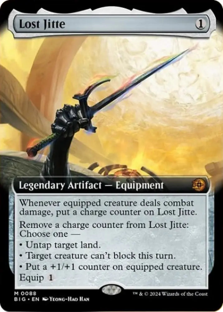 Lost Jitte (Extended Art) [Outlaws of Thunder Junction: The Big Score] - MTG Single