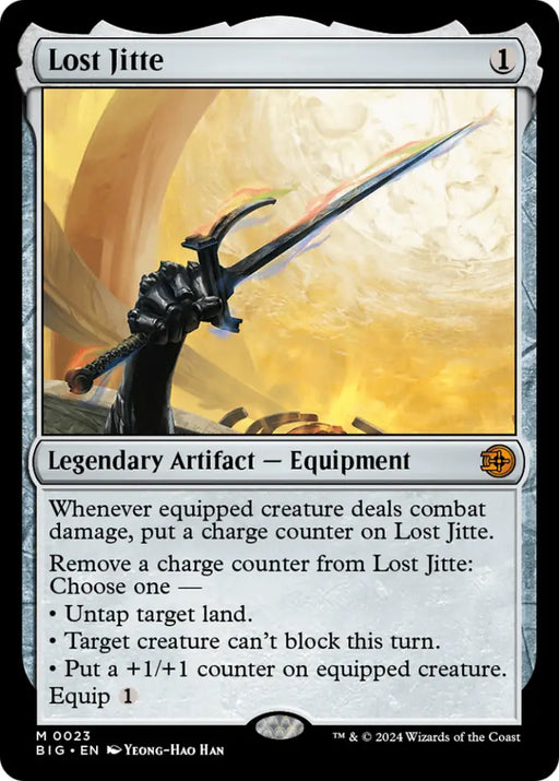 Lost Jitte [Outlaws of Thunder Junction: The Big Score] - MTG Single