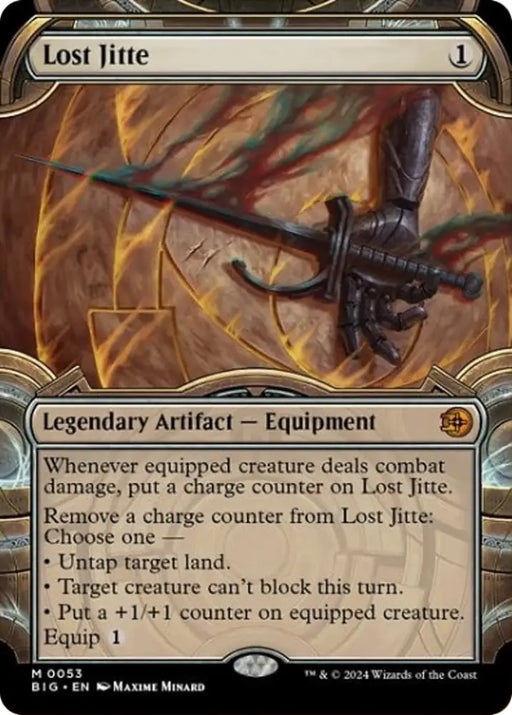 Lost Jitte (Showcase) [Outlaws of Thunder Junction: The Big Score] - MTG Single