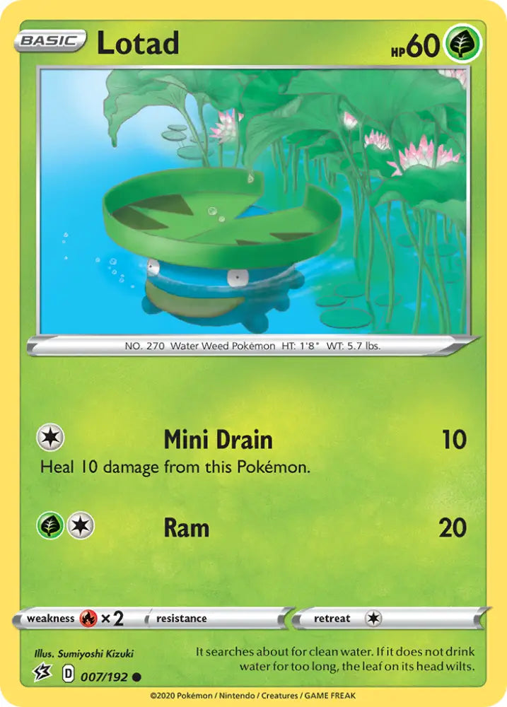 Lotad (007/192) [Sword & Shield: Rebel Clash] - Pokemon Single