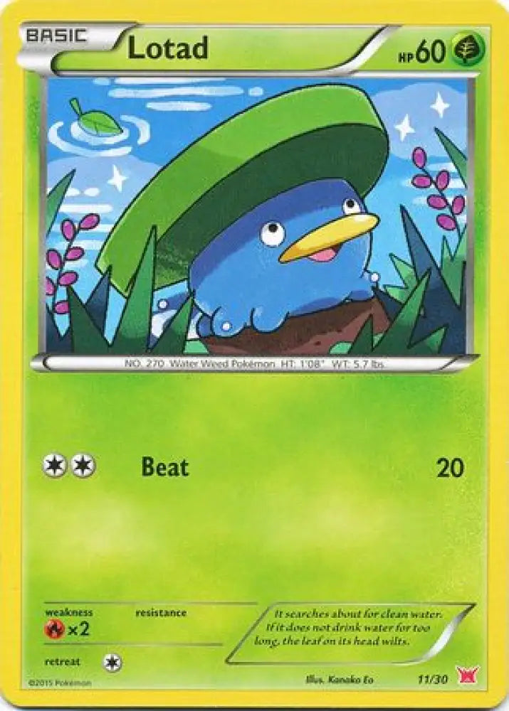 Lotad (11/30) [XY: Trainer Kit 2 - Latias] - Pokemon Single
