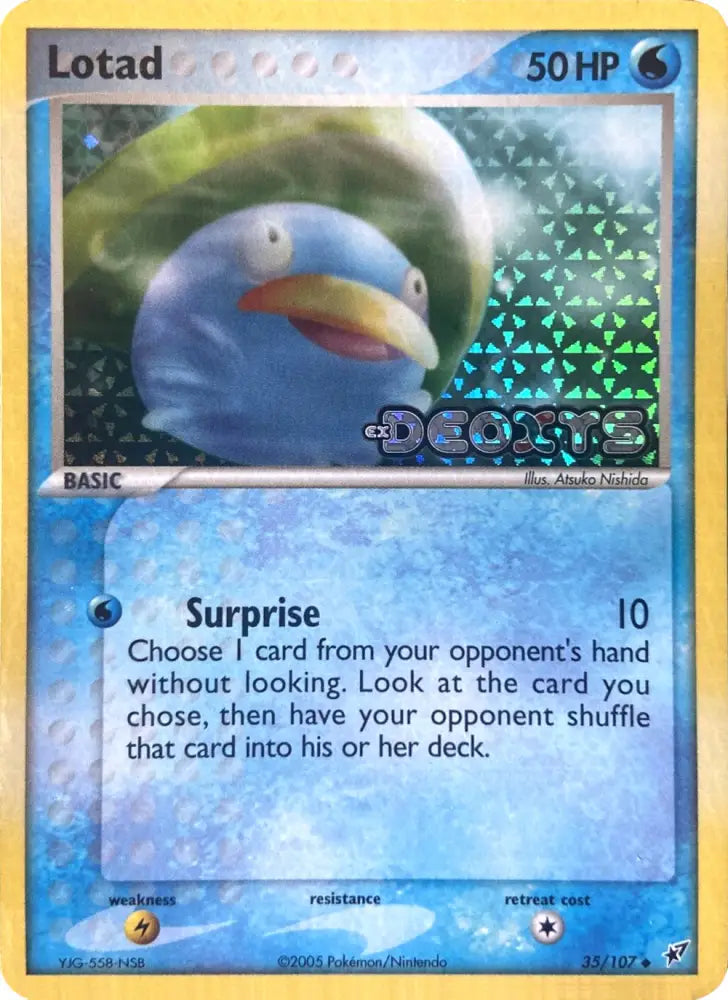 Lotad (35/107) (Stamped) [EX: Deoxys] - Pokemon Single