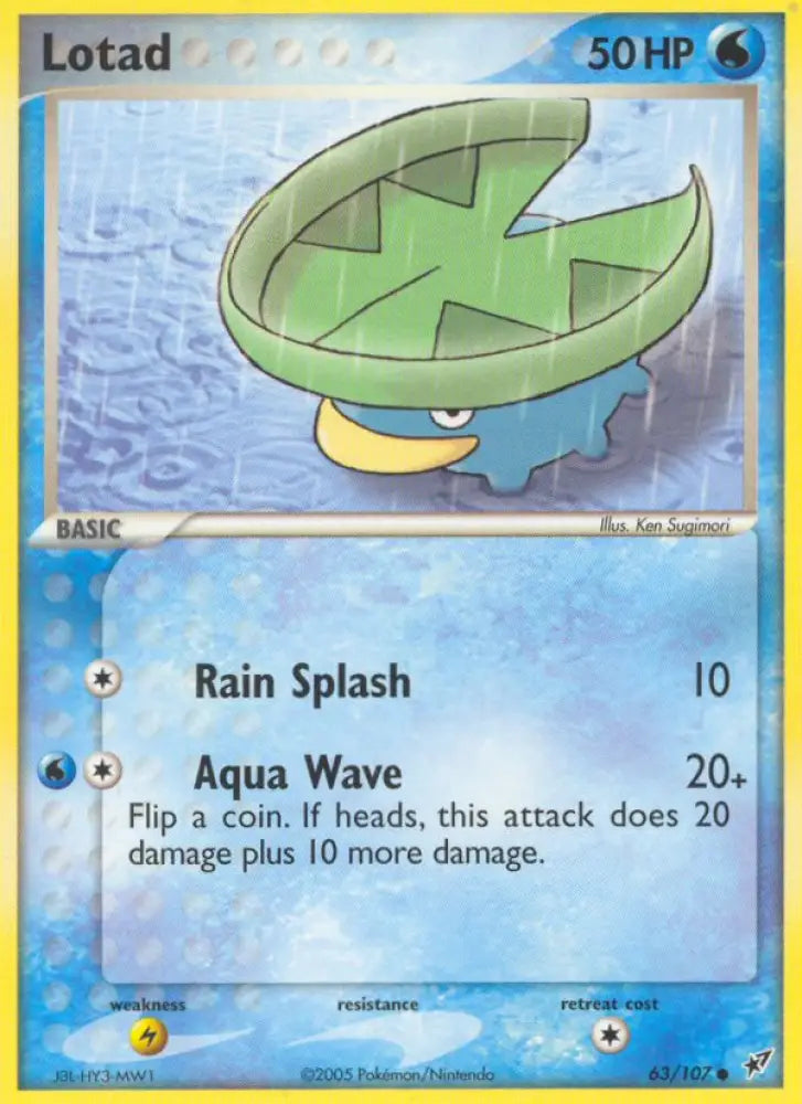 Lotad (63/107) [EX: Deoxys] - Pokemon Single