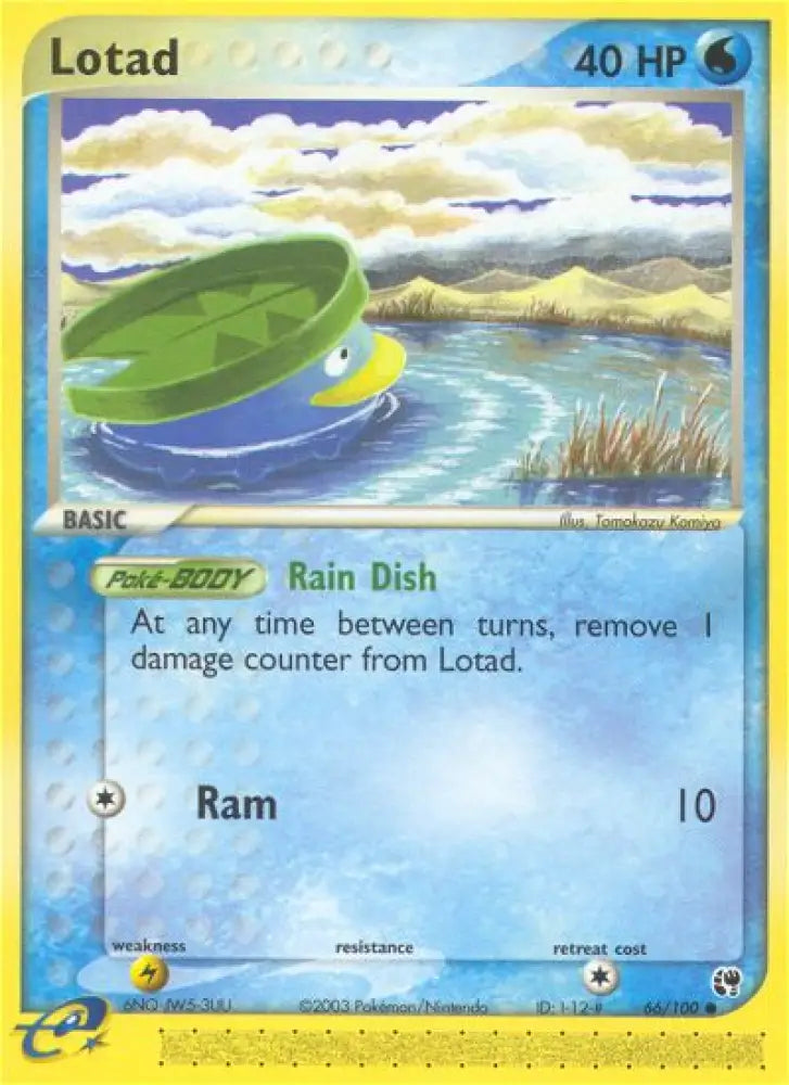 Lotad (66/100) [EX: Sandstorm] - Pokemon Single