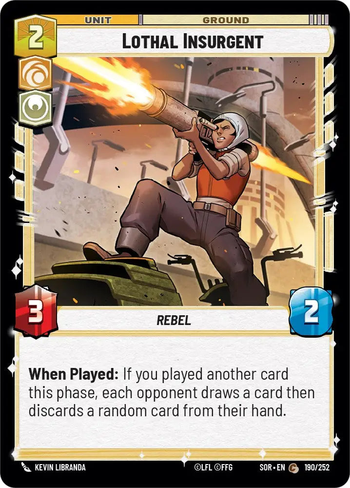 Lothal Insurgent (190/252) [Spark of Rebellion] - Star Wars: Unlimited Single