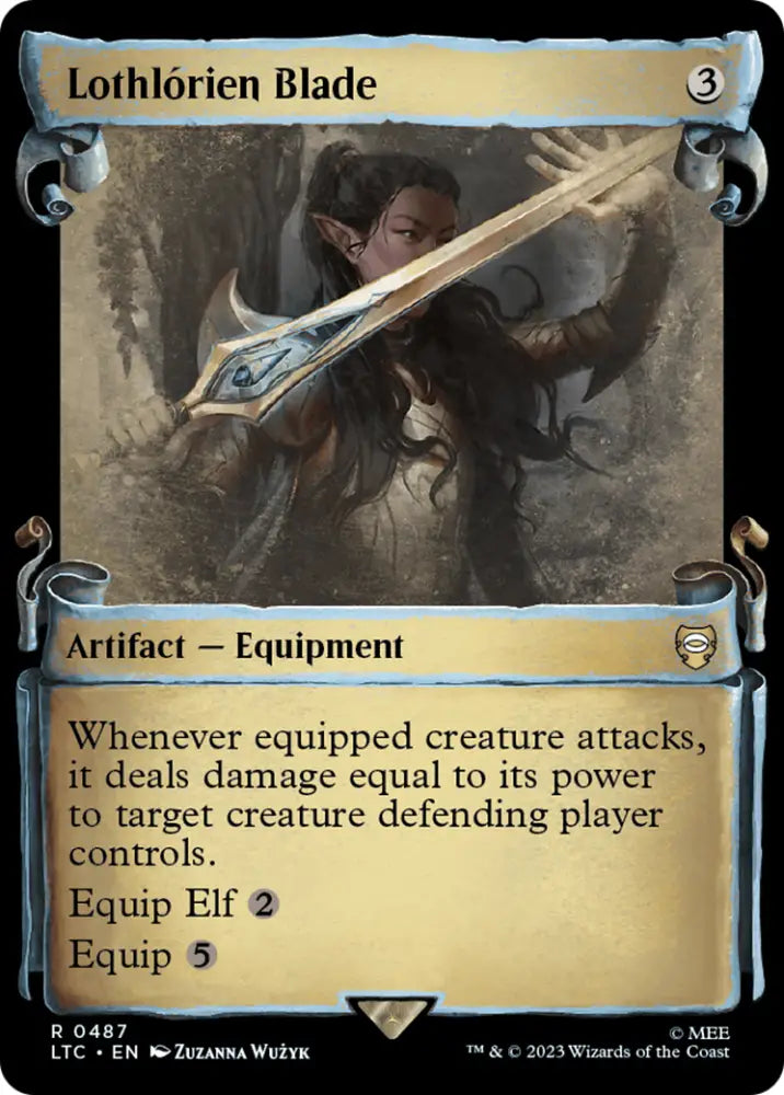 Lothlorien Blade [The Lord of the Rings: Tales of Middle-Earth Commander Showcase Scrolls] - MTG Single