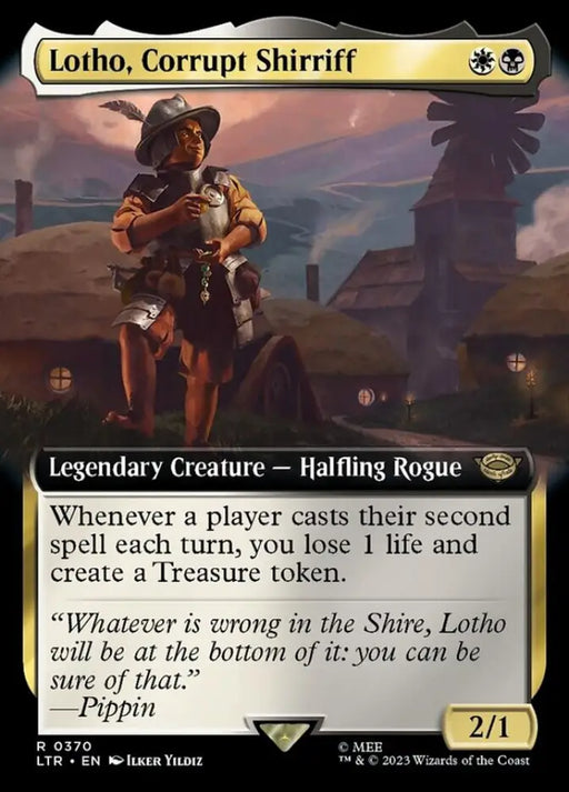 Lotho Corrupt Shirriff (Extended Art) [The Lord of the Rings: Tales of Middle-Earth] - MTG Single