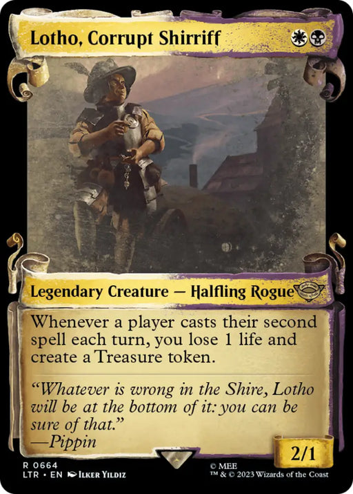 Lotho Corrupt Shirriff [The Lord of the Rings: Tales of Middle-Earth Showcase Scrolls] - MTG Single