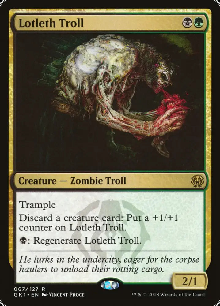 Lotleth Troll [Guilds of Ravnica Guild Kit] - MTG Single