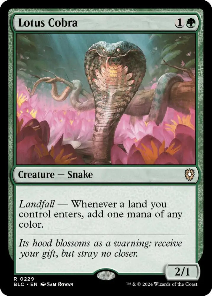 Lotus Cobra [Bloomburrow Commander] - MTG Single